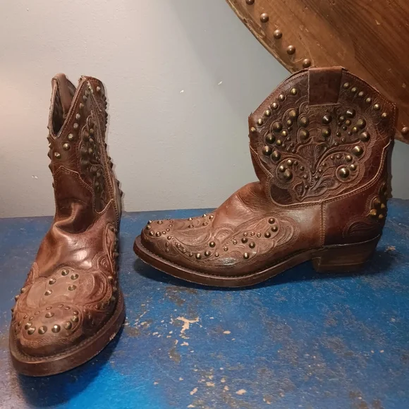 COPY - Ash Vintange Cowboy Boots - Picture 2 of 6